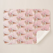 Couverture Sherpa Crème de glace Kitty - Rosy & Dreamy (Devant (Horizontal))