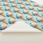 Couverture Sherpa Crème Glacée (3/4)