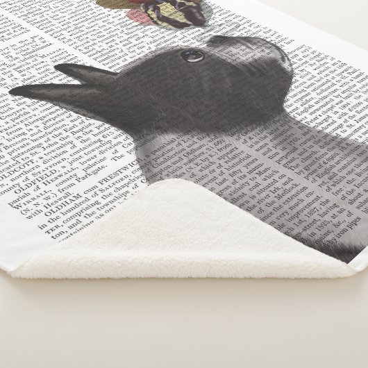 Couverture Sherpa Crème glacée Boston Terrier (3/4)