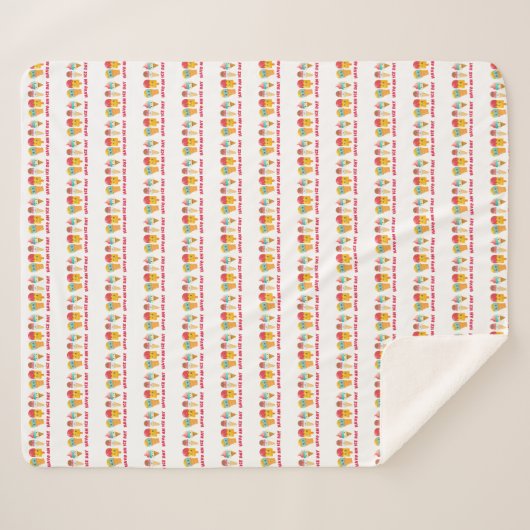 Couverture Sherpa crème glglace (Devant (Horizontal))