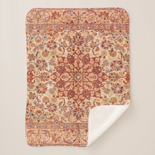 Couverture Sherpa Crème pourrie brune de Perse Tan (Devant)