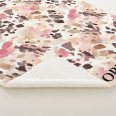 Couverture Sherpa Crème rose Brown Léopard Noël (3/4)