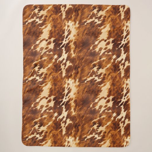 Couverture Sherpa Crevette Brown de Western Cream (Devant)