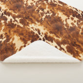 Couverture Sherpa Crevette Brown de Western Cream (3/4)