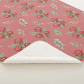 Couverture Sherpa Crimson Protea Bouquet Watercolor (3/4)