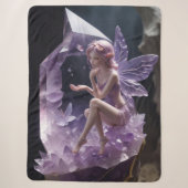 Couverture Sherpa Cristaux de fantaisie Améthyste Fée (Devant)