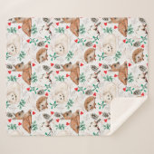Couverture Sherpa Critère forestier mignon Sherpa Blanket (Devant (Horizontal))