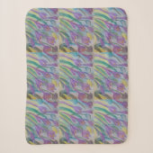 Couverture Sherpa Crocus de printemps Abstrait (Devant)