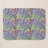 Couverture Sherpa Crocus de printemps Abstrait (Devant (Horizontal))