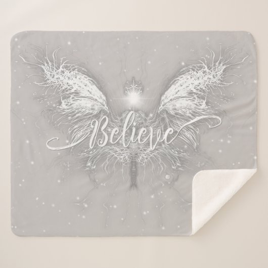 Couverture Sherpa Croire Fairy Starlight Imaginaire (Devant (Horizontal))