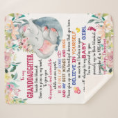 Couverture Sherpa Crois En Toi, À Ma Petite-Fille (Devant (Horizontal))