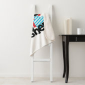 Couverture Sherpa Croisière Coeur de Camion Monster bleu Valentine (En situation)