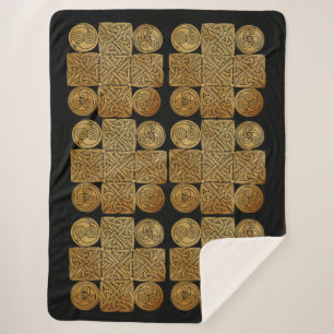 Couverture Sherpa Croix de nouage celtique