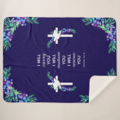 Couverture Sherpa Croix Inspirante (Devant (Horizontal))
