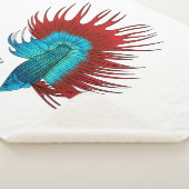 Couverture Sherpa Crowntail betta fish dessin animé (3/4)