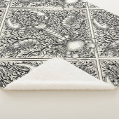 Couverture Sherpa Crustacéen en noir et blanc naturel (3/4)