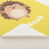 Couverture Sherpa Cube Cartoon Hedgehog Blanket - série Hedgie Life (3/4)