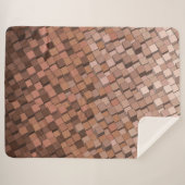 Couverture Sherpa Cube Motif 3D Géométrique chaude (Devant (Horizontal))