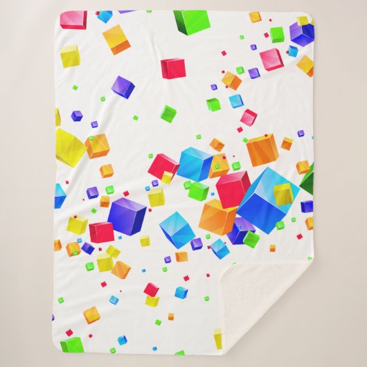 Couverture Sherpa Cubes colorés 1 (Devant)