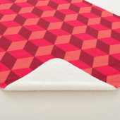 Couverture Sherpa Cubes rouges (3/4)