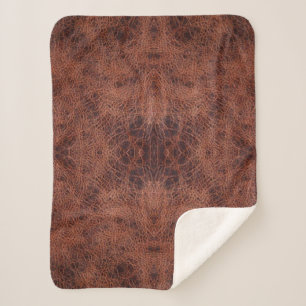 Couverture Sherpa Cuir Faux #1
