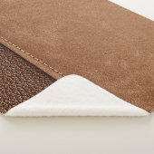 Couverture Sherpa Cuir pointu : gris, noir arrière - plan. (3/4)