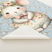Couverture Sherpa Cuisine Florale Souris Couronne Fleur (3/4)