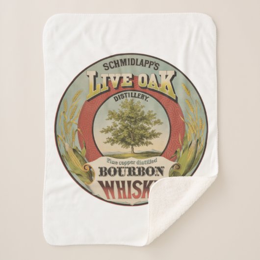 Couverture Sherpa Cuivre fin Distillé Bourbon Whisky. (Devant)