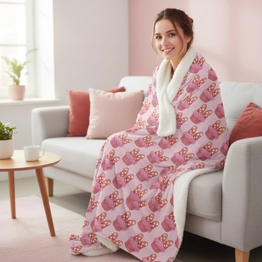 Couverture Sherpa Cupcake Sherpa Blanket