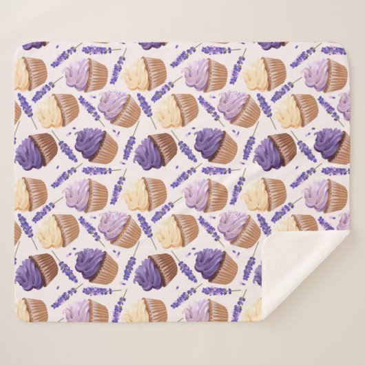 Couverture Sherpa Cupcakes Sherpa Blanket (Devant (Horizontal))