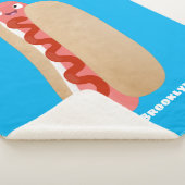 Couverture Sherpa Curieux hot dog Weiner dessin animé (3/4)