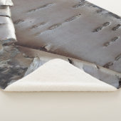 Couverture Sherpa Curly Birch Bark Tree Rustic (3/4)