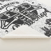 Couverture Sherpa Custom ADD NAME Skull Skate Shop (3/4)