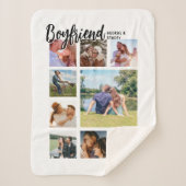 Couverture Sherpa Custom Boyfriend Photo Collage (Devant)