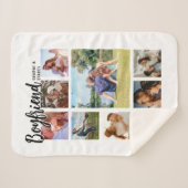 Couverture Sherpa Custom Boyfriend Photo Collage (Devant (Horizontal))