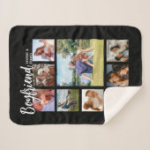 Couverture Sherpa Custom Boyfriend Photo Collage (Devant (Horizontal))