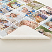 Couverture Sherpa Custom Cute Family 20 Photos Collage Simple (3/4)