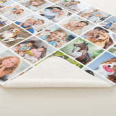 Couverture Sherpa Custom Family 30 Photo Collage Cute Memories (3/4)