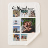 Couverture Sherpa Custom Girlfriend Photo Collage (Devant)