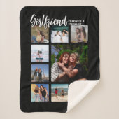 Couverture Sherpa Custom Girlfriend Photo Collage (Devant)
