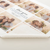 Couverture Sherpa Custom Love You Grand-mère Petits-enfants Collage  (3/4)