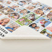 Couverture Sherpa Custom Modern Cute Family Gift 35 Photos Collage (3/4)
