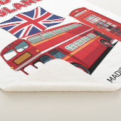 Couverture Sherpa Custom Name London England (3/4)