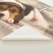 Couverture Sherpa Custom Pet Photo & Name Sherpa Blanket (3/4)