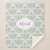 Couverture Sherpa Custom sherpa baby blanket with personalized name. (Devant)