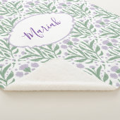 Couverture Sherpa Custom sherpa baby blanket with personalized name. (3/4)