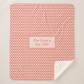 Couverture Sherpa Custom Sherpa Blanket Name Est Date Family Gift (Devant)