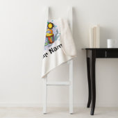 Couverture Sherpa Custom Sherpa Blanket | Retro Octopus Name & Text (En situation)