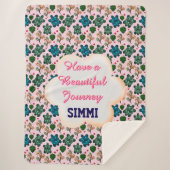 Couverture Sherpa Custom turtle pattern  (Devant)