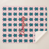 Couverture Sherpa Custom turtle pattern Sherpa Blanket (Devant (Horizontal))